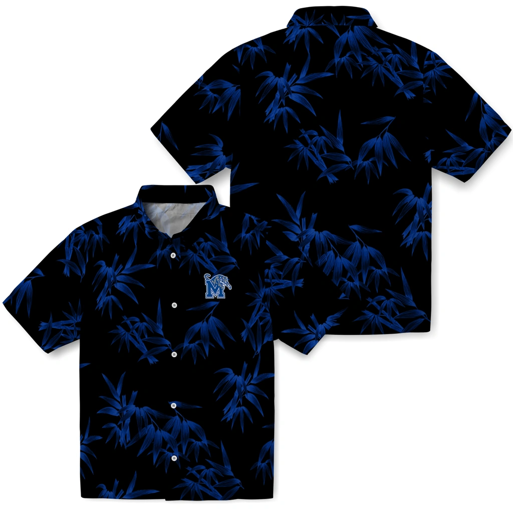 Memphis Tigers Hawaiian Shirt - Bamboo Branches memphis tigers bamboo branches blue black hawaiian shirts high quality