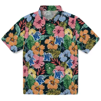 memphis tigers brilliant hibiscus garden hawaiian shirts best selling