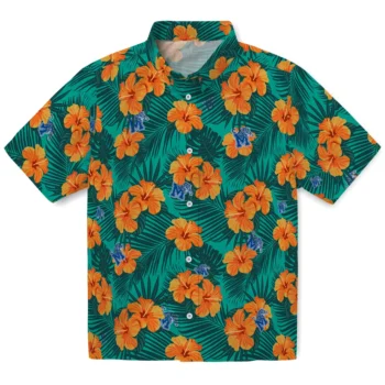 memphis tigers hibiscus escape green hawaiian shirts best selling