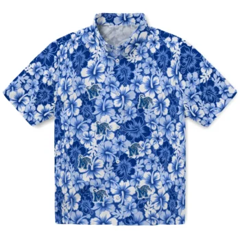 memphis tigers hibiscus blooms blue hawaiian shirts best selling