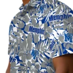 Memphis Tigers Hawaiian Shirt – Hibiscus Overlay