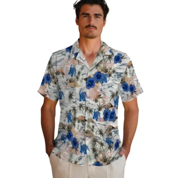memphis tigers hibiscus seaside white hawaiian shirts fashion forward