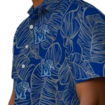 Memphis Tigers Hawaiian Shirt – Leaf Outline