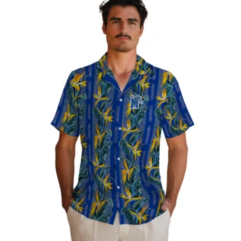memphis tigers paradise vines blue hawaiian shirts fashion forward