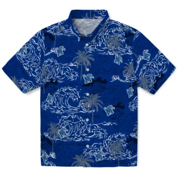 memphis tigers wave palm blue hawaiian shirts best selling