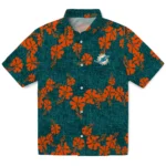 Miami Dolphins Hawaiian Shirt – 50th State Flower