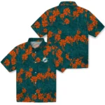 Miami Dolphins Hawaiian Shirt – 50th State Flower
