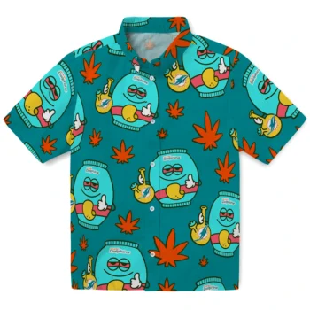miami dolphins bong smile aqua hawaiian shirts best selling