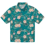 Miami Dolphins Hawaiian Shirt – Flamingo and Hibiscus
