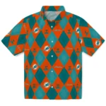 Miami Dolphins Hawaiian Shirt – Golfing Plaid