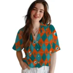Miami Dolphins Hawaiian Shirt – Golfing Plaid