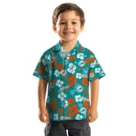 Miami Dolphins Hawaiian Shirt – Hibiscus Flower Design