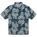 Miami Dolphins Hawaiian Shirt – Hibiscus Flowers
