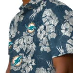 Miami Dolphins Hawaiian Shirt – Hibiscus Flowers