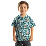 Miami Dolphins Hawaiian Shirt – Hibiscus Motif