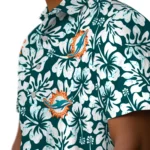Miami Dolphins Hawaiian Shirt – Hibiscus Motif