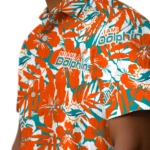 Miami Dolphins Hawaiian Shirt – Hibiscus Overlay