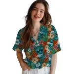 Miami Dolphins Hawaiian Shirt – Hibiscus Tiki Jungle