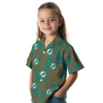 Miami Dolphins Hawaiian Shirt – Leaf Outline