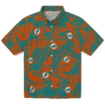 Miami Dolphins Hawaiian Shirt – Monstera Layer