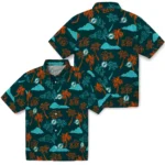 Miami Dolphins Hawaiian Shirt – Palm And Clouds