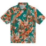 Miami Dolphins Hawaiian Shirt – Palm Leaves