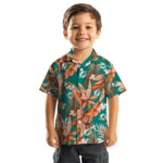 Miami Dolphins Hawaiian Shirt – Palm Leaves