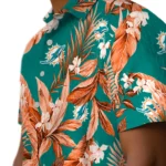 Miami Dolphins Hawaiian Shirt – Palm Leaves