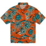Miami Dolphins Hawaiian Shirt – Palm Sunset