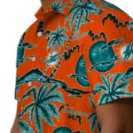Miami Dolphins Hawaiian Shirt – Palm Sunset