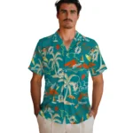 Miami Dolphins Hawaiian Shirt – Palm Tree Island
