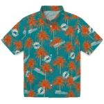 Miami Dolphins Hawaiian Shirt – Palm Tree Motif