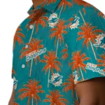 Miami Dolphins Hawaiian Shirt – Palm Tree Motif