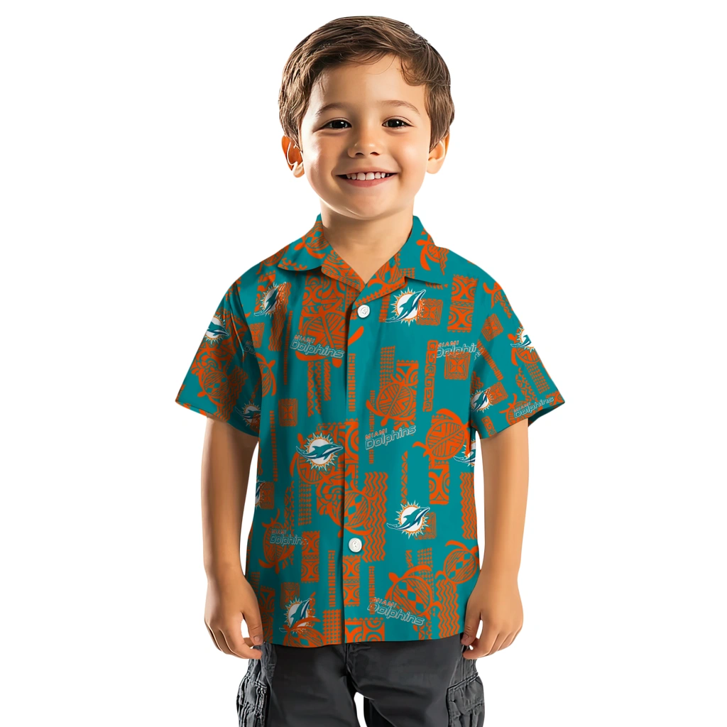 Miami Dolphins Hawaiian Shirt - Turtle Lines miami dolphins turtle lines aqua hawaiian shirts top rated