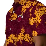 Miami Heat Hawaiian Shirt – 50th State Flower