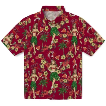 miami heat hawaiian girls design red hawaiian shirts best selling