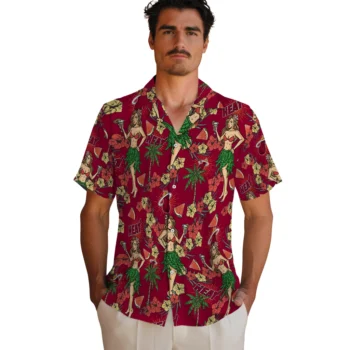 miami heat hawaiian girls design red hawaiian shirts fashion forward