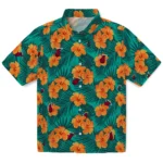 Miami Heat Hawaiian Shirt – Hibiscus and Palm Leaves