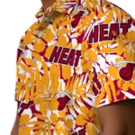 Miami Heat Hawaiian Shirt – Hibiscus Overlay