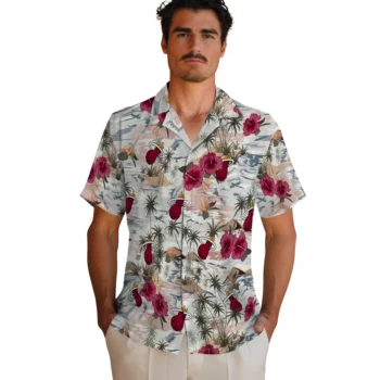 miami heat hibiscus seaside white hawaiian shirts fashion forward