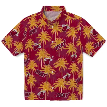 miami heat palm grove red hawaiian shirts best selling