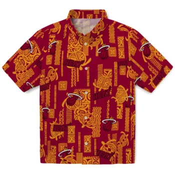 miami heat turtle lines red hawaiian shirts best selling
