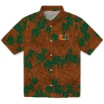 Miami Hurricanes Hawaiian Shirt – 50th State Flower