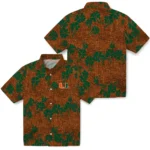 Miami Hurricanes Hawaiian Shirt – 50th State Flower