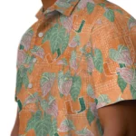 Miami Hurricanes Hawaiian Shirt – Anthurium Overlay