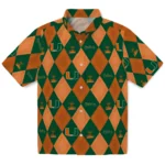 Miami Hurricanes Hawaiian Shirt – Golfing Plaid