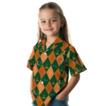 Miami Hurricanes Hawaiian Shirt – Golfing Plaid