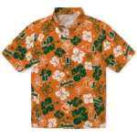 Miami Hurricanes Hawaiian Shirt – Hibiscus Flower Design