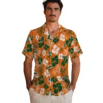 Miami Hurricanes Hawaiian Shirt – Hibiscus Flower Design
