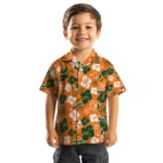 Miami Hurricanes Hawaiian Shirt – Hibiscus Flower Design